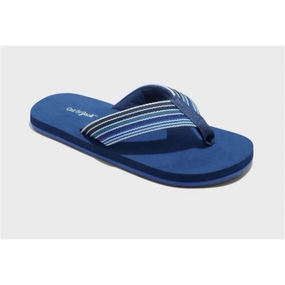 Boys' Jami Flip Sandals - Cat & Jack Navy Blue S 13/1
